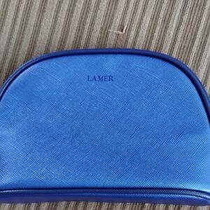 La Mer Blue Cosmetic Bag
